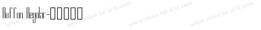 Buffon Regular字体转换